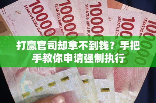 武汉打赢官司却拿不到钱？手把手教你申请强制执行