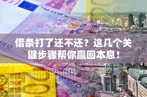 武汉借条打了还不还？这几个关键步骤帮你赢回本息！