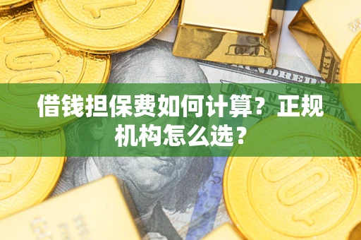 武汉借钱担保费如何计算？正规机构怎么选？