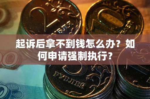 武汉起诉后拿不到钱怎么办？如何申请强制执行？