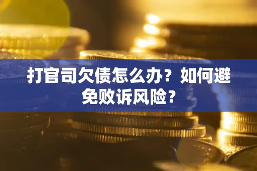 武汉打官司欠债怎么办？如何避免败诉风险？