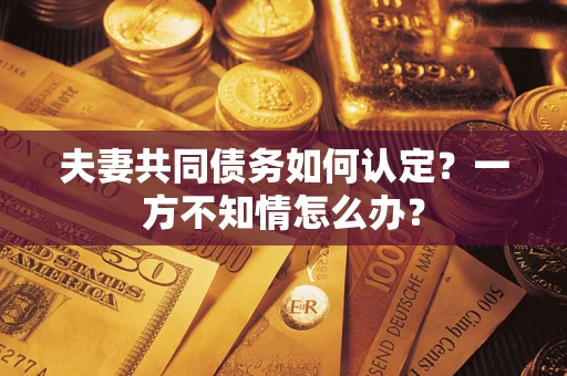 武汉夫妻共同债务如何认定？一方不知情怎么办？
