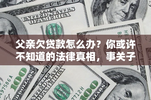 武汉父亲欠贷款怎么办？你或许不知道的法律真相，事关子女未来