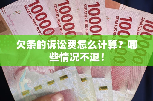 武汉欠条的诉讼费怎么计算？哪些情况不退！