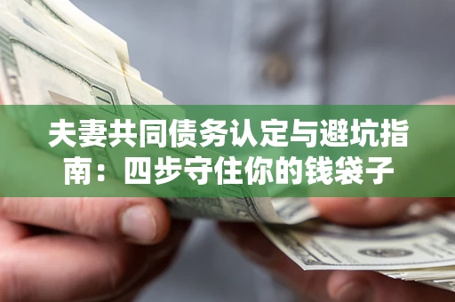 武汉夫妻共同债务认定与避坑指南：四步守住你的钱袋子
