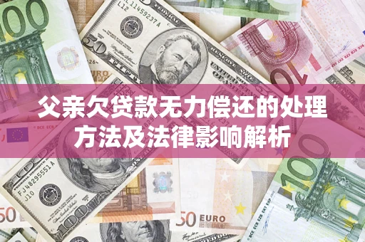 武汉父亲欠贷款无力偿还的处理方法及法律影响解析