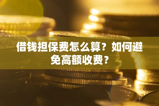 武汉借钱担保费怎么算？如何避免高额收费？