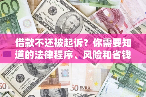 武汉借款不还被起诉？你需要知道的法律程序、风险和省钱技巧