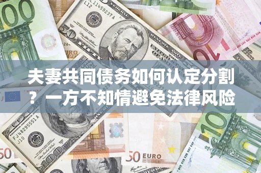 武汉夫妻共同债务如何认定分割？一方不知情避免法律风险必看！